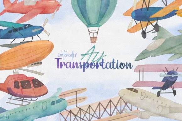 Air Transportation Airplane Clipart and Illustrations