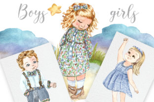 Boys and Girls Illustrations