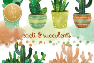 Cacti and Succulent Clipart Set Illustrations