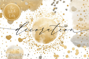 Confetti Decoration Clipart Set and Illustrations