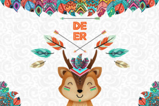 Deer Nursery Art, Woodland Animal Illustrations