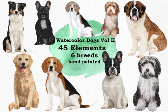 Dog Clipart Dog Breeds Pet Clipart & Illustrations