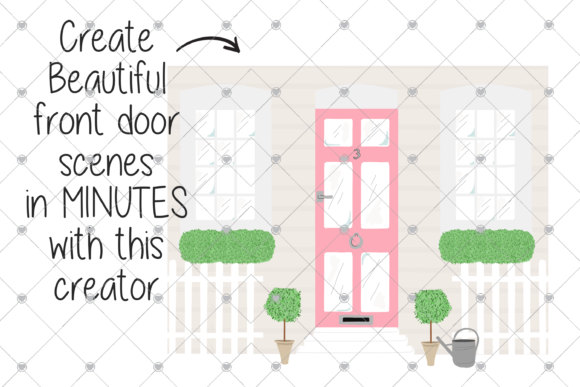 Door Creator, House Clipart, Home, Door, Illustrations