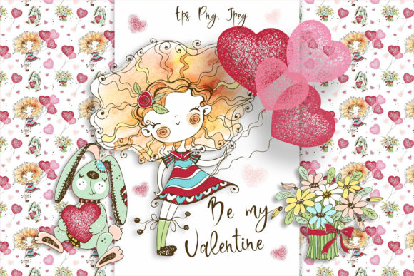 Funny Valentine Cards, Illustrations