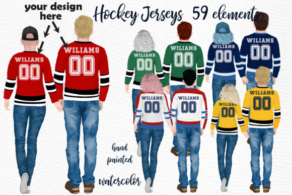 Hockey Jerseys, Jersey Clipart Illustrations