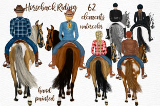 Horseback Riding Clipart and Illustrations