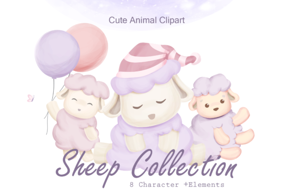 Sheep Animal Collection Illustrations