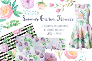 Summer Floral Seamless Patterns