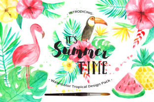 Summer Tropical Design Pack Vol.2 and Illustrations