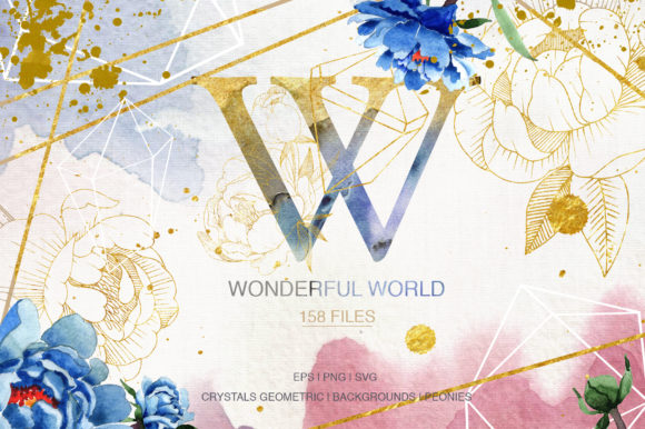 Wonderful Vector Monogram Set and Illustrations